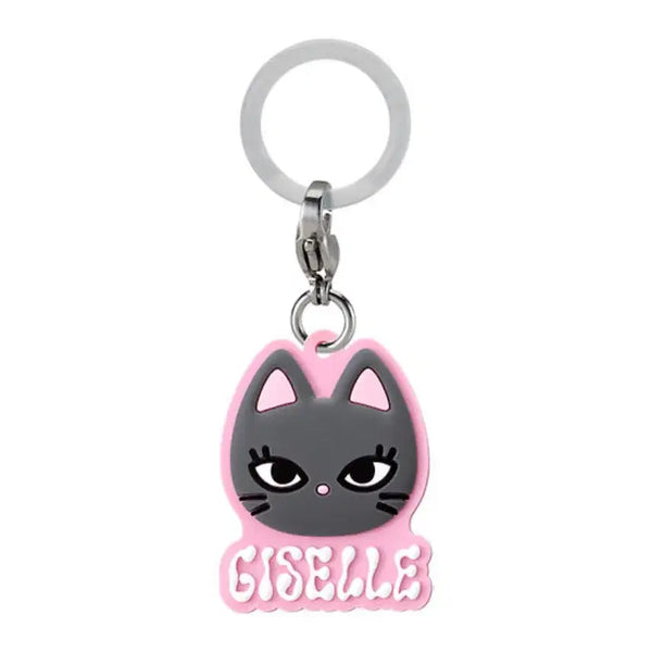 [BUNJANG] Aespa Wishplus Gachapon Gachamaru Jiselle Cat Charm Pink / 에스파 위플래쉬 가챠 메지루시 팝니다 지젤 고양이 키링 핑크