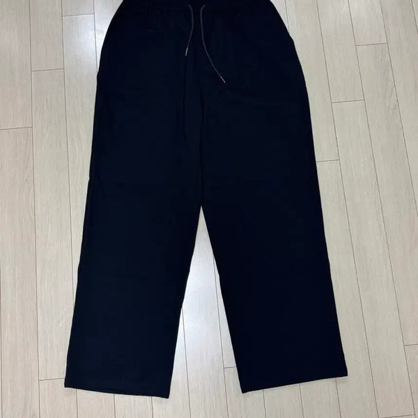 [BUNJANG] Giordano Wide Banding Pants Black XL / 지오다노 와이드 밴딩 팬츠 블랙 색상 XL