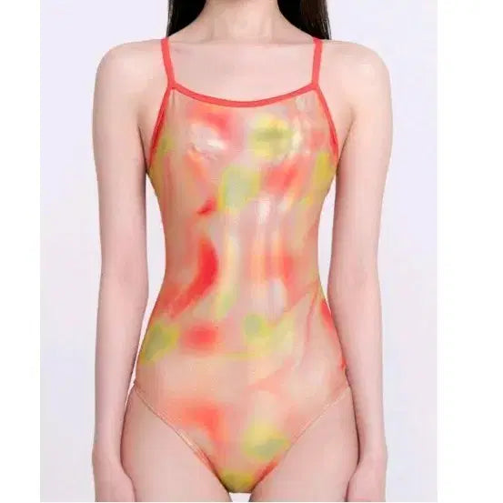 [BUNJANG] Lacerin Double Cross Bag Water Peach Swimsuit L / 라세린 더블크로스백 물복 수영복L