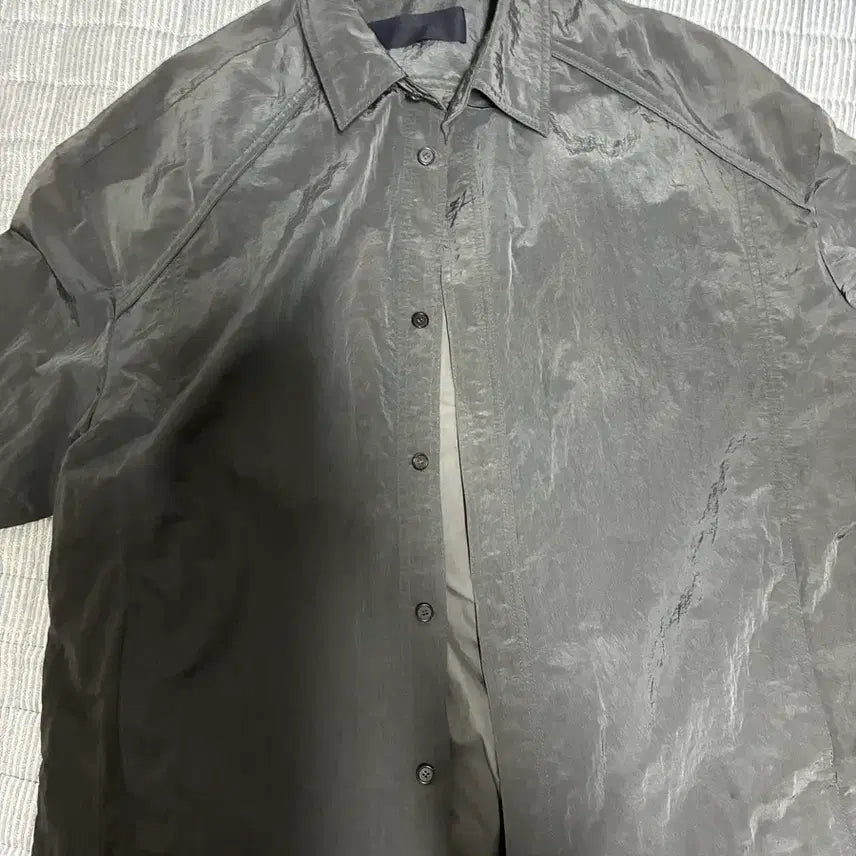 [BUNJANG] Juun.J Nylon Short Sleeve Shirt / Juun.J 준지 나일론 반팔 셔츠