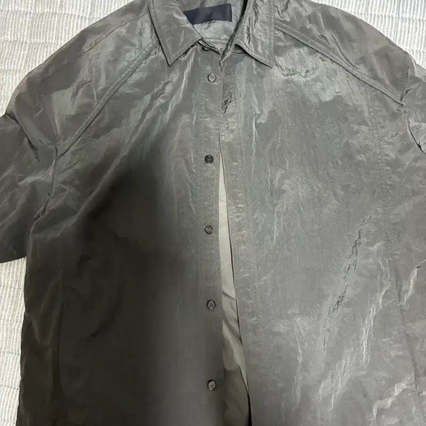 [BUNJANG] Juun.J Nylon Short Sleeve Shirt / Juun.J 준지 나일론 반팔 셔츠