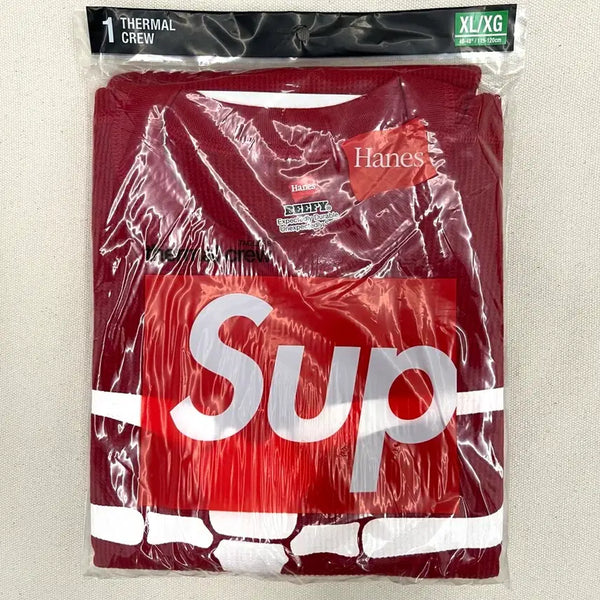 [BUNJANG] Supreme Haynes Bones Thermal Crew Red XL/XG / 슈프림 헤인즈 본즈 써멀 크루 레드 XL/XG