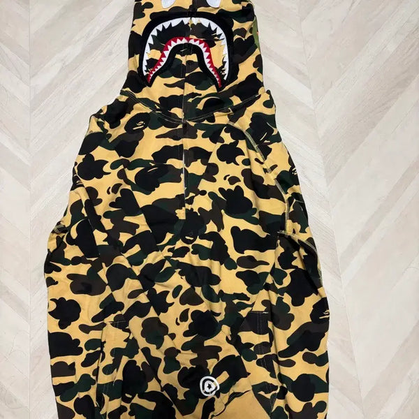 [BUNJANG] BAPE Yellow Camo Full Zip Hoodie / 베이프 황계 후드집업