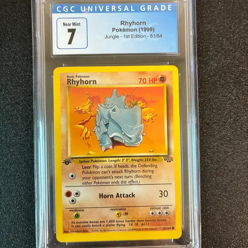 [BUNJANG] CGC Graded 7 1st Edition 61/64 Primeape Pokemon Card / CGC 포켓몬 카드 코뿌리 1stedition 61/64 7등급