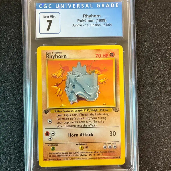 [BUNJANG] CGC Graded 7 1st Edition 61/64 Primeape Pokemon Card / CGC 포켓몬 카드 코뿌리 1stedition 61/64 7등급