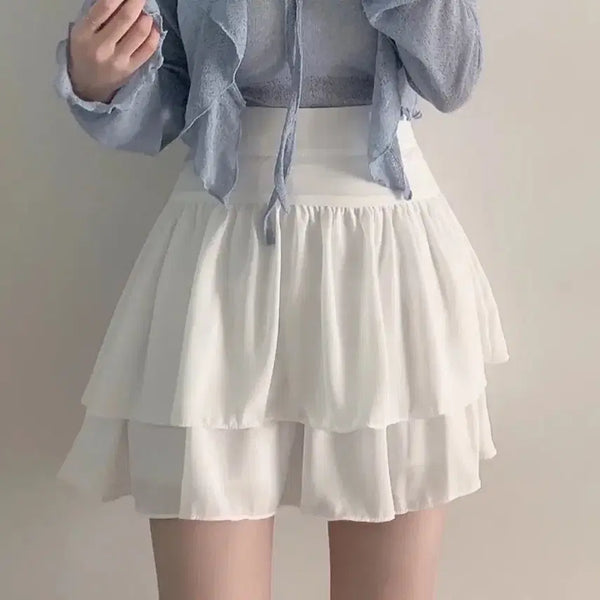 [BUNJANG] Ablly Ruffle Mini Skirt / 에이블리 캉캉 프릴 미니 스커트