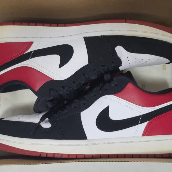 [BUNJANG] Nike Air Jordan 1 Low Black Toe (553558-116) / 나이키 조던 1 로우 블랙토 (553558-116)