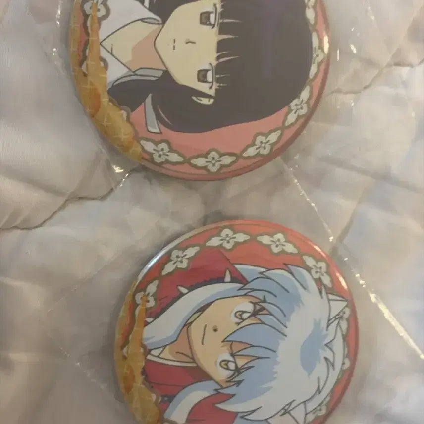 [BUNJANG] Inuyasha Kagome Can Badge (Sealed) / 이누야샤,가영이 캔뱃지 미개봉