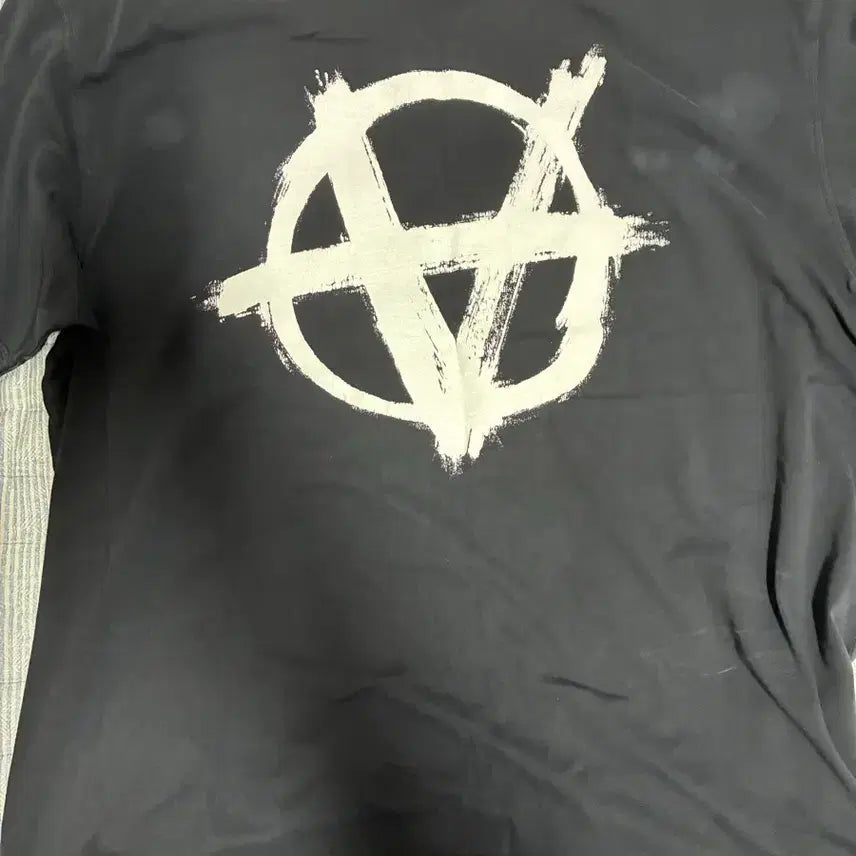 [BUNJANG] VETEMENTS Anarchy Short Sleeve T-Shirt Black XL / 베트멍 아니키 반팔 블랙 XL