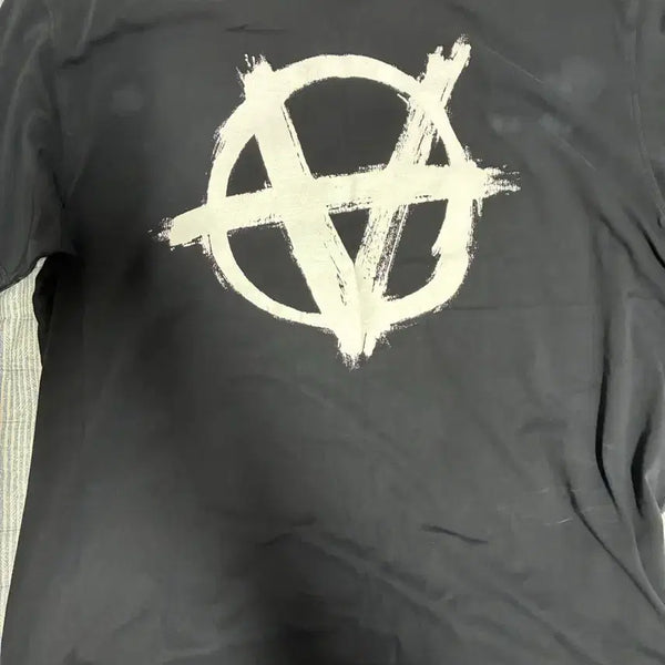 [BUNJANG] VETEMENTS Anarchy Short Sleeve T-Shirt Black XL / 베트멍 아니키 반팔 블랙 XL