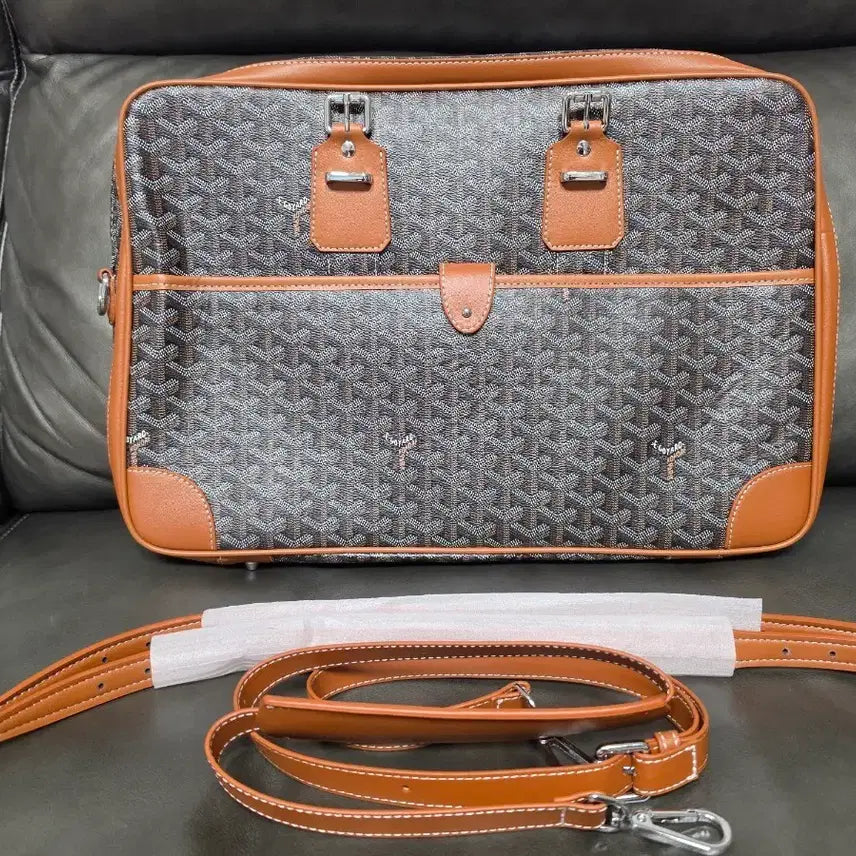 [BUNJANG] Ambassador Briefcase Tan Color / 남성 서류가방 암바사드 탄색상