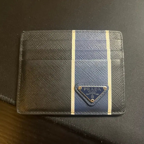 [BUNJANG] Prada Saffiano Leather Card Holder Wallet / 프라다 사피아노 카드지갑