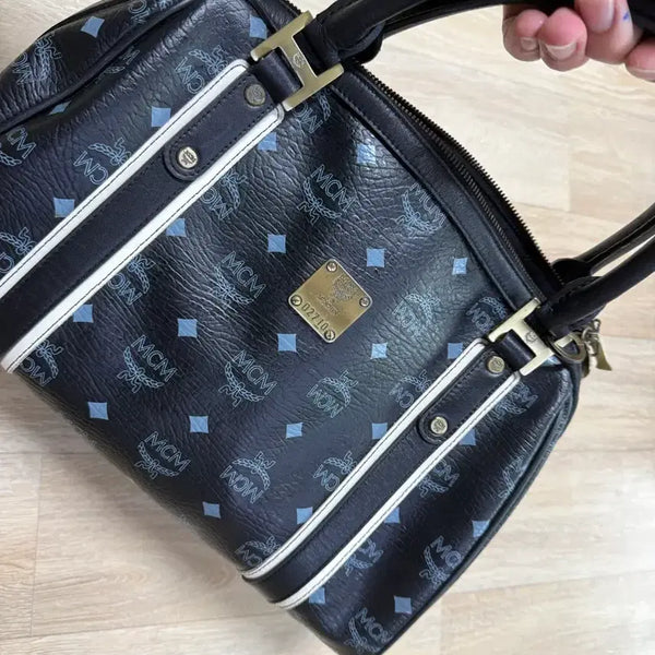 [BUNJANG] MCM Visetos Tote Bag Black Plate / MCM 비세토스 토트백 블랙 플레이트정품