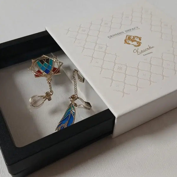 [BUNJANG] Genshin Impact Kaveh Earring (Clip-on) with Freebies / (덤 있음!) 원신 카베 귀걸이(귀찌)