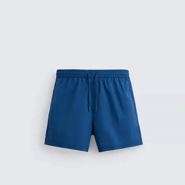 [BUNJANG] Zara Basic Medium Swim Pants Blue M / 자라 베이직 미디엄 스윔팬츠 블루 m