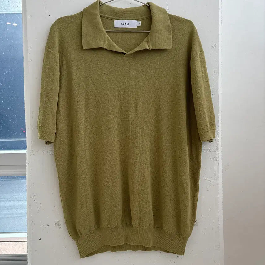[BUNJANG] Suarez Short-Sleeve Knit Polo T-Shirt / (L) 수아레 반팔 니트 카라티
