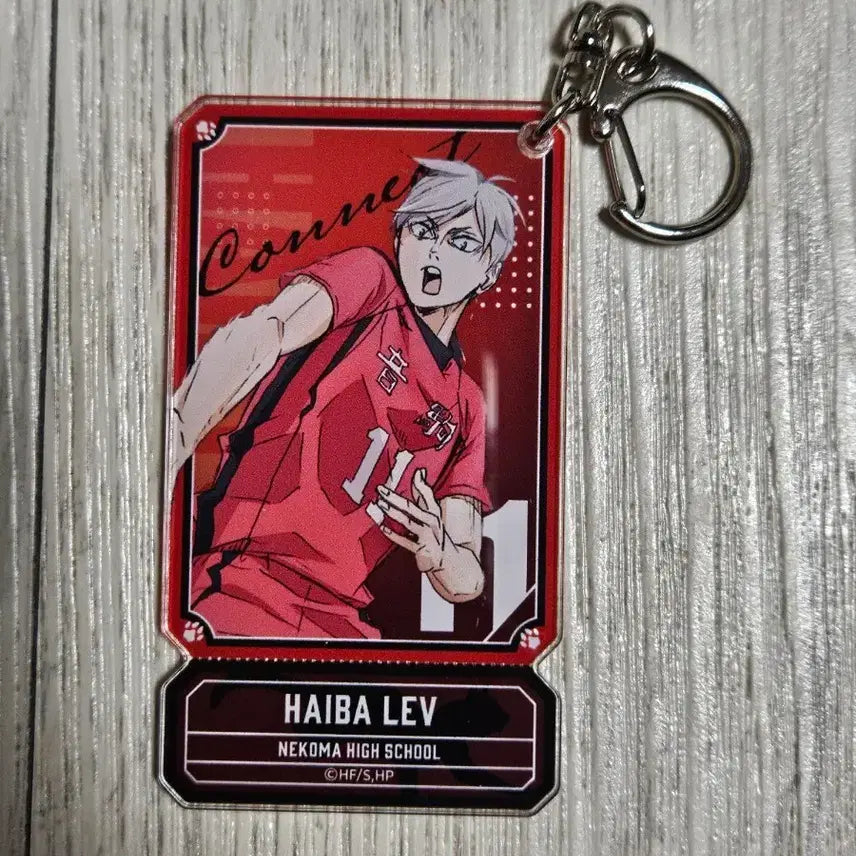 [BUNJANG] Haikyuu!! Haiba Lev Acrylic Keyring / 하이큐 하이바 리에프 아크릴 키링