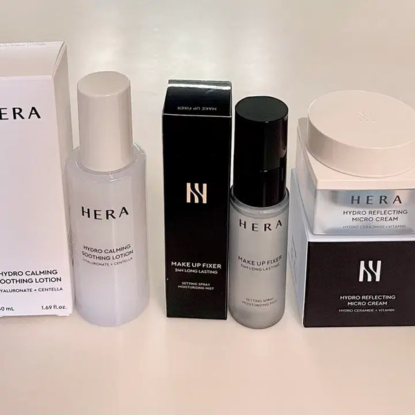 [BUNJANG] Hera Hydro Calming Soothing Lotion, Makeup Fixer, and Micro Cream Set / 헤라 하이드로 로션 메이크업 픽서 크림 세트