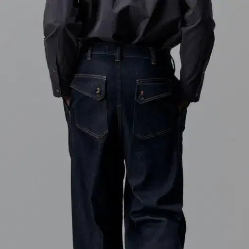 [BUNJANG] Atelier Del Dio Denim Fatigue Pants / 아뜰리에 델디오 데님 퍼티그