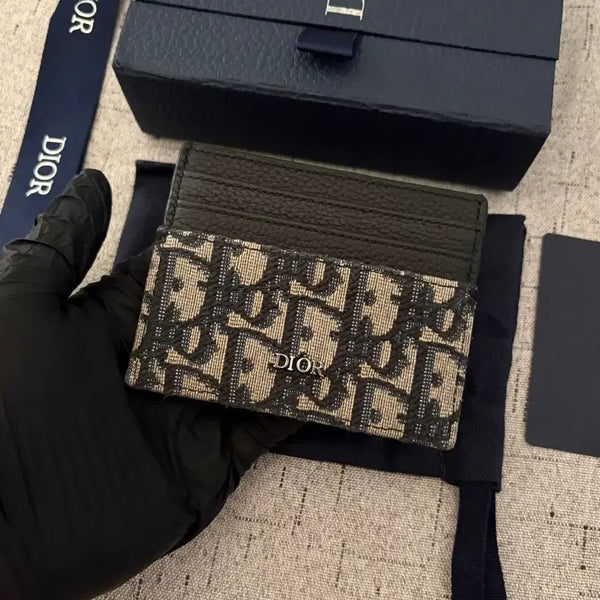 [BUNJANG] Dior Dior Oblique Card Holder Beige / [새상품/신형]디올 오블리크 카드지갑 베이지