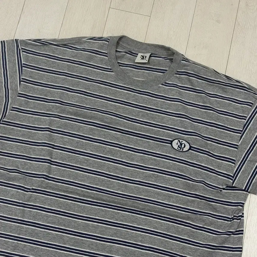[BUNJANG] NOS7 Striped Short-Sleeve T-Shirt (M) / NOS7 스트라이프 반팔티 M
