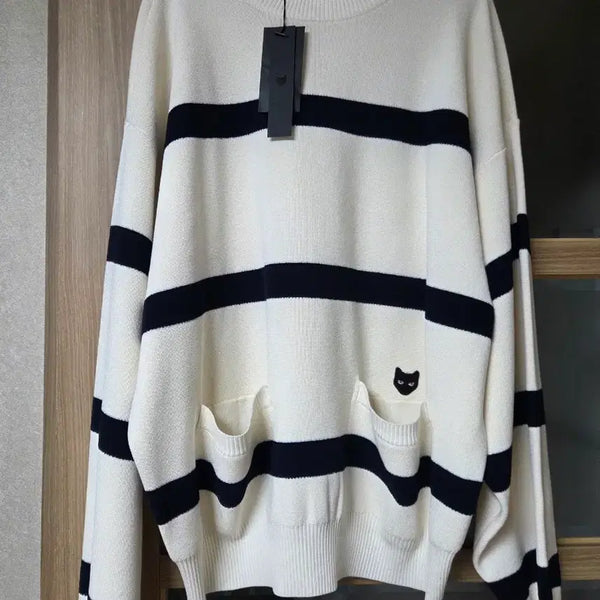 [BUNJANG] ZZERO Songzio Marine Look Sweater / ZZERO 송지오 지제로 스웨터 마린룩  포켓
