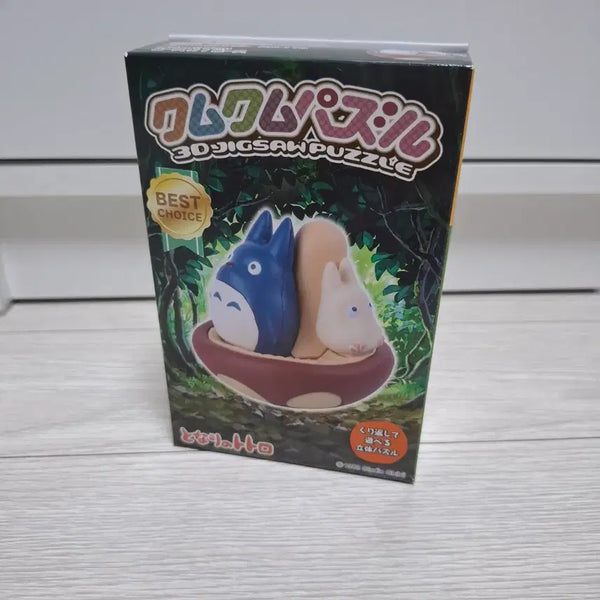 [BUNJANG] Studio Ghibli My Neighbor Totoro 3D Puzzle Series - Medium Totoro & Small Totoro with Mushroom / [미개봉] 지브리 이웃집토토로 입체퍼즐 시리즈 - 버섯 중토토로와 소토토로