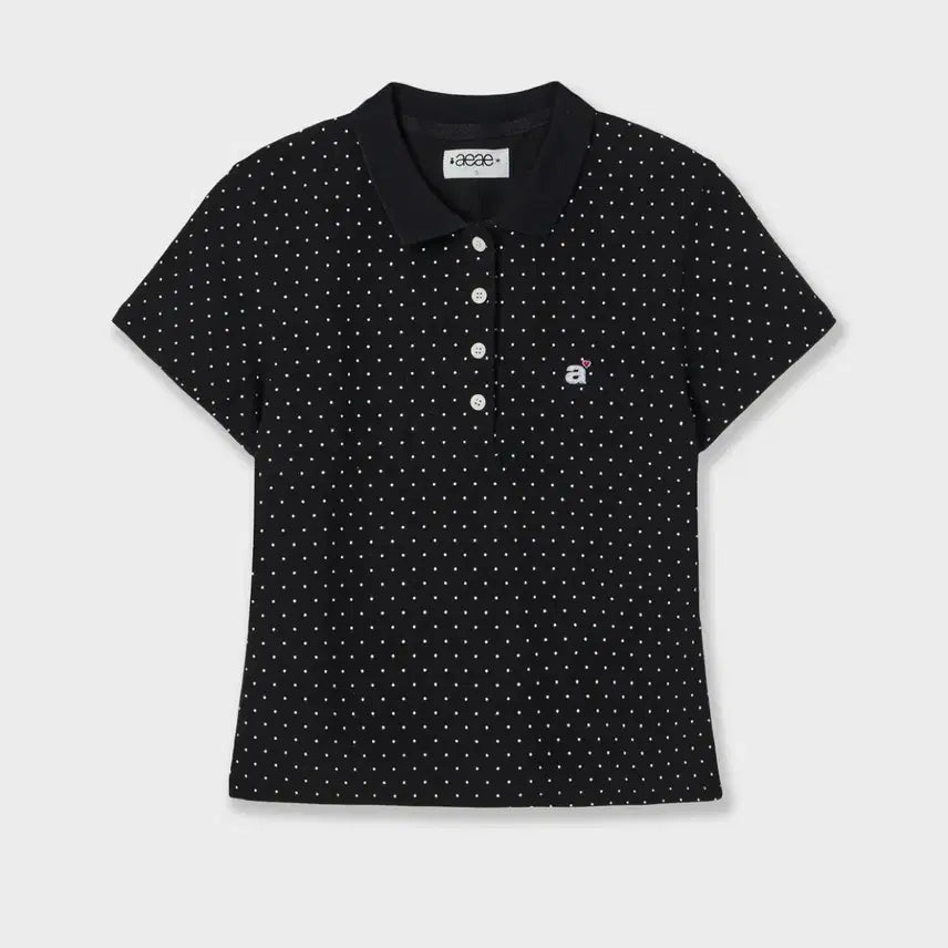 [BUNJANG] aeae DOT PK T-shirts Black Size 1 / aeae 에이이에이이 DOT PK T-shirts BLACK