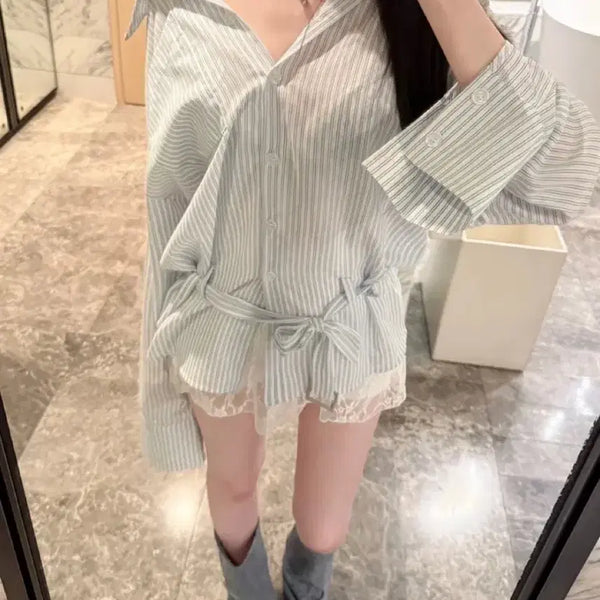 [BUNJANG] Layered Shirt Set / 레이어드 셔츠 세트