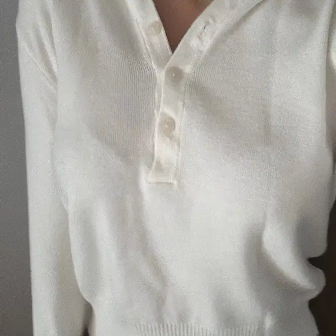 [BUNJANG] Hooded Cropped Knit / 후드 크롭 니트