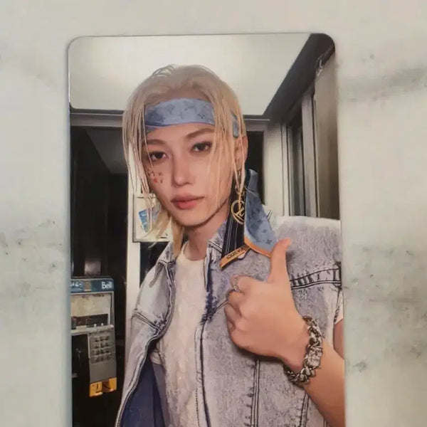 [BUNJANG] Stray Kids Felix This&That Popup T-Shirt Photocard / 스트레이키즈 skz 필릭스 뽁아리 this&that 팝업 티셔츠 포카