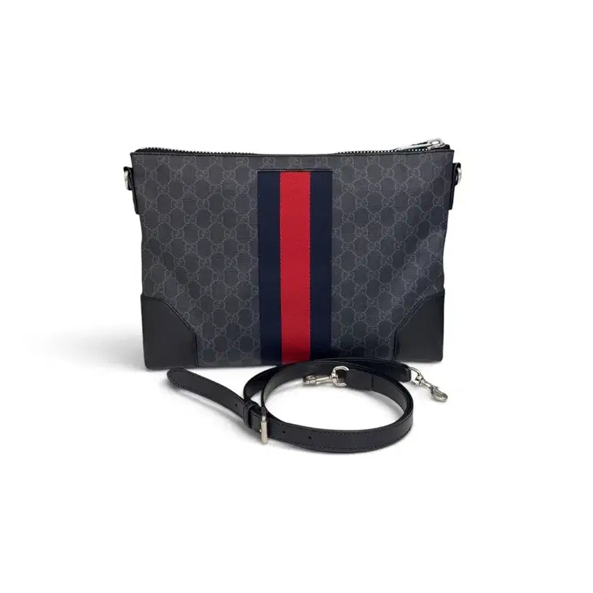 [BUNJANG] Gucci GG Supreme Web Stripe Crossbody Bag / 구찌 GG슈프림 웹삼선 크로스백