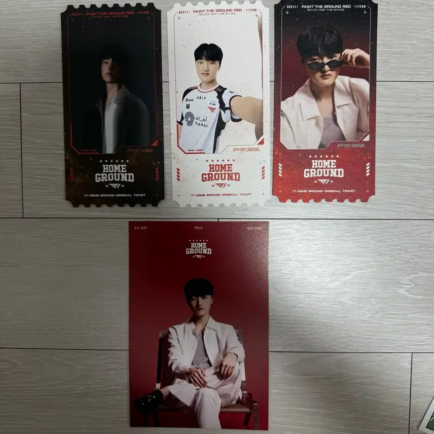 [BUNJANG] T1 Homeground Postcard Ticket Phase Set / T1 티원 홈그라운드 엽서 티켓  페이즈 세트