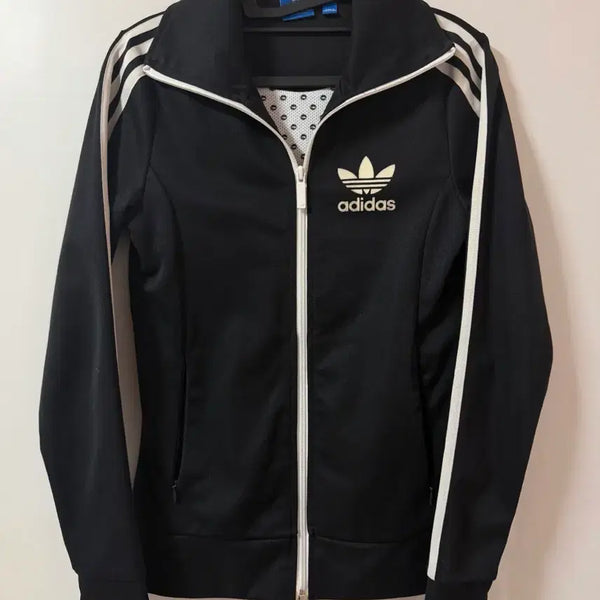 [BUNJANG] Adidas Europa Ripe Pattern Firebird Jersey Tracktop Black 85 / 아디다스 유로파 립 패턴 파이버드 져지 트랙탑 블랙 85