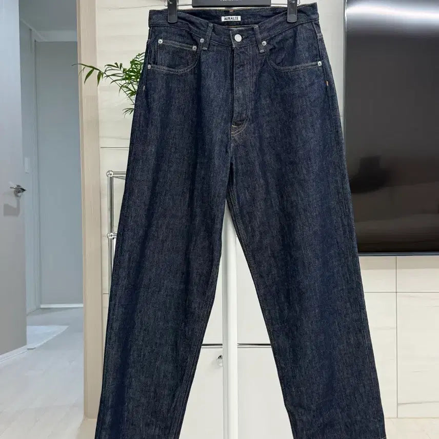 [BUNJANG] Auralee Hard Twist Denim Wide Pants / [30] 오라리 하드 트위스트 데님 와이드 팬츠