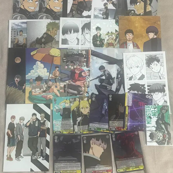 [BUNJANG] Kaiju No. 8 First Edition Manga and Merchandise Bundle Set / 괴수 8호 초판 만화책 및 특전, 굿즈 일괄