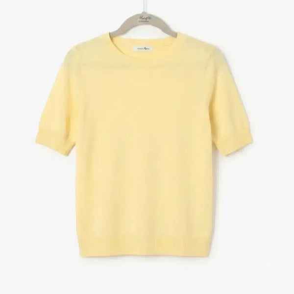[BUNJANG] Roem Yellow Summer Knit Top / 로엠 옐로우 여름니트