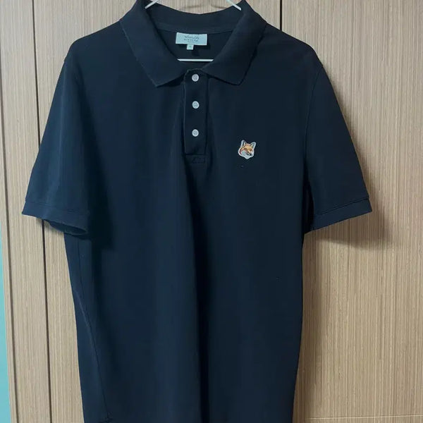 [BUNJANG] Maison Kitsuné Short Sleeve Polo Shirt Black / 메종키츠네 반팔 카라티 블랙