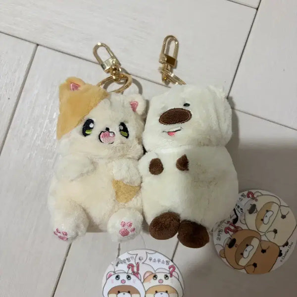 [BUNJANG] Cosmic Girls (WJSN) Keyring Plush Set / 코커짱인줄 우소우소,코네코짱인줄 우소우소짱 키링 인형 새상품 세트