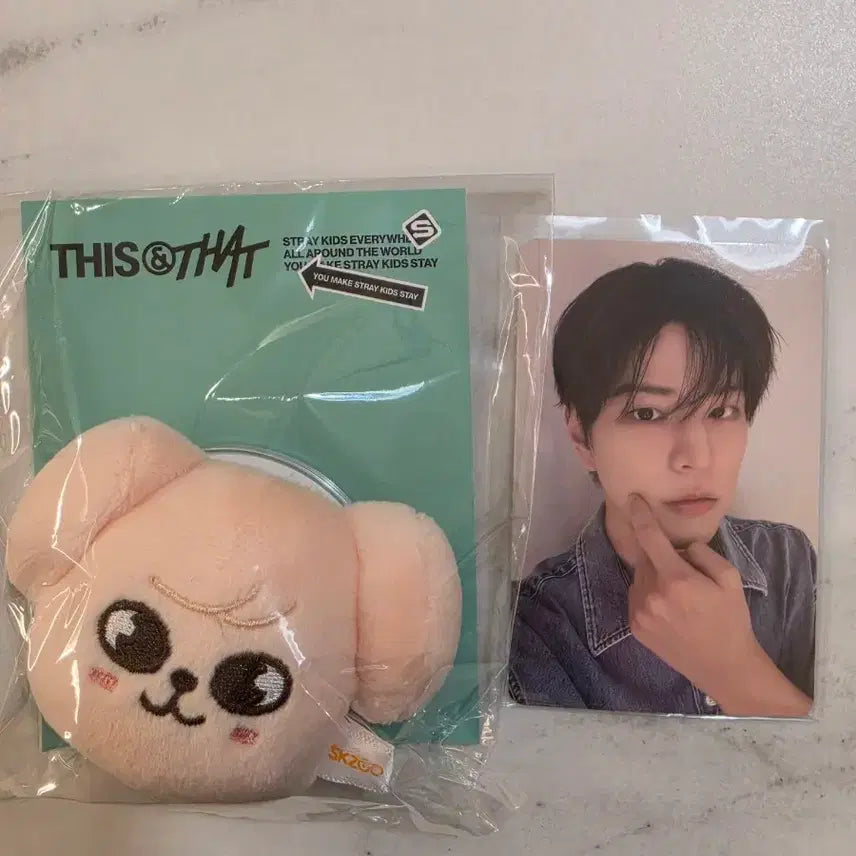 [BUNJANG] Stray Kids SKZOO Seungmin PERMPPM This & That Popup Grip Tok & Magnetic Holder with Photocard / 스트레이키즈 스키주 승민 퍼핌 this&that 팝업 그립톡, 마그네틱 홀더 포카포함