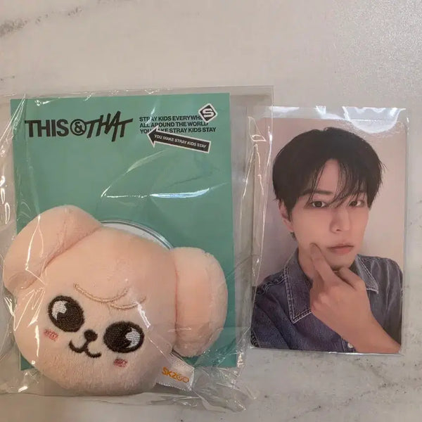 [BUNJANG] Stray Kids SKZOO Seungmin PERMPPM This & That Popup Grip Tok & Magnetic Holder with Photocard / 스트레이키즈 스키주 승민 퍼핌 this&that 팝업 그립톡, 마그네틱 홀더 포카포함
