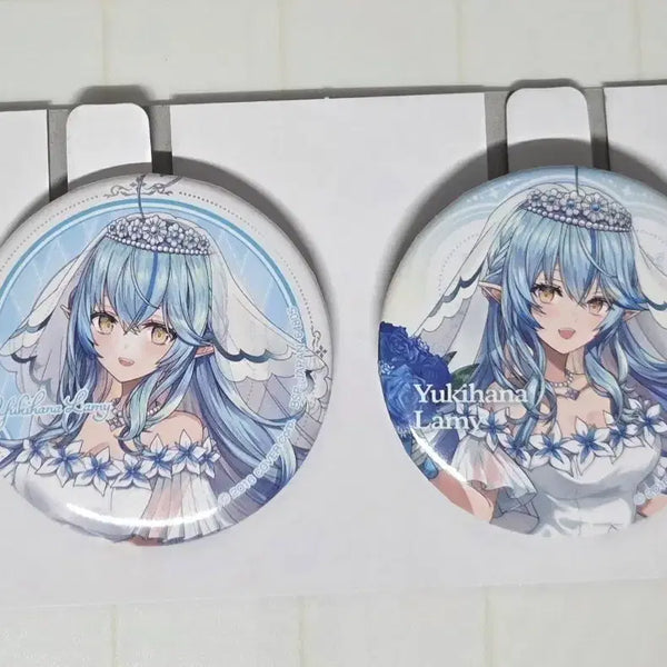 [BUNJANG] Hololive Yukihana Lamy Wedding Kuji Can Badge / 홀로라이브 웨딩쿠지 유키하나 라미 캔뱃지