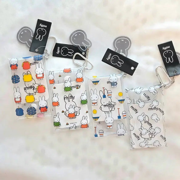[BUNJANG] Miffy Mini Clear Pouch Set / (새상품) 미피 미니 클리어  파우치 4종
