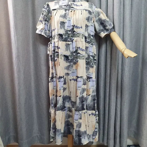 [BUNJANG] Watercolor Maxi Dress / 수채화 고급 맥시원피스