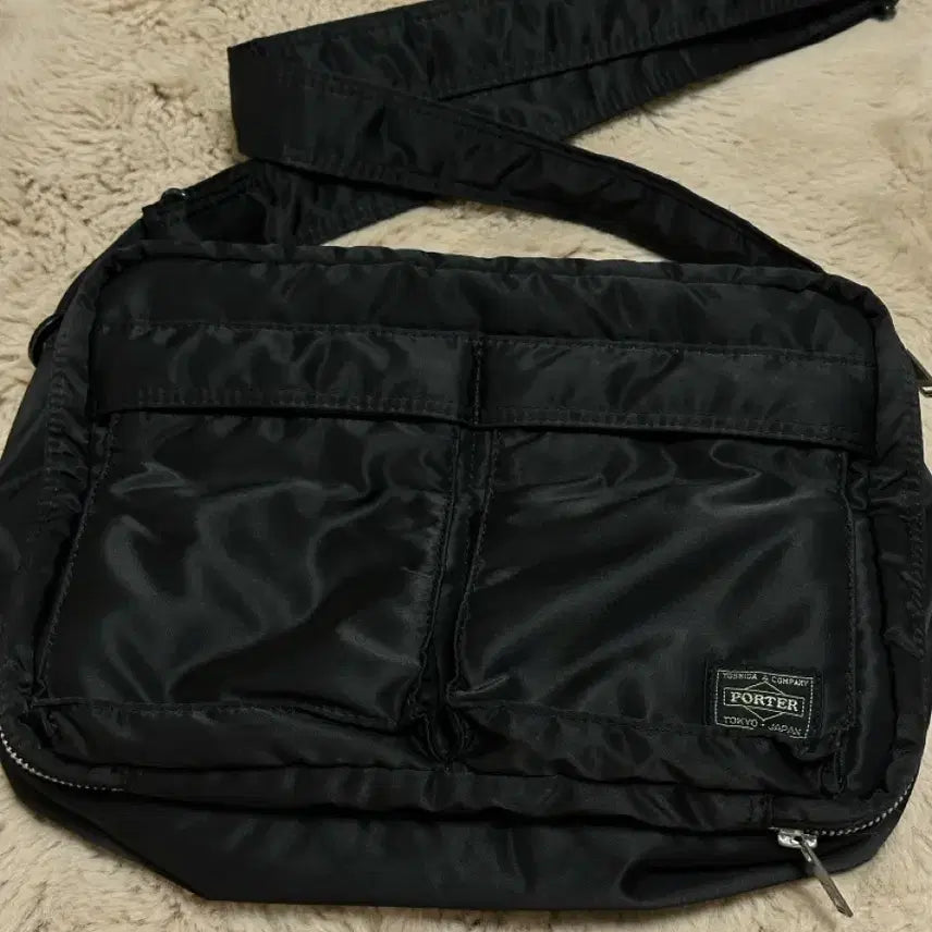 [BUNJANG] Yoshida Porter Tanker Shoulder Bag L & Multi Coin Case Bundle / 요시다 포터 탱커 숄더백 L & 멀티 코인 케이스 일괄