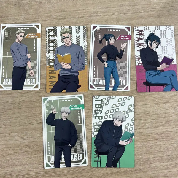 [BUNJANG] Jujutsu Kaisen Reading Photocards Bundle Set (Nanami, Maki, Toge) / 주술회전 독서 포카 카드 나나미 마키 토케 일괄