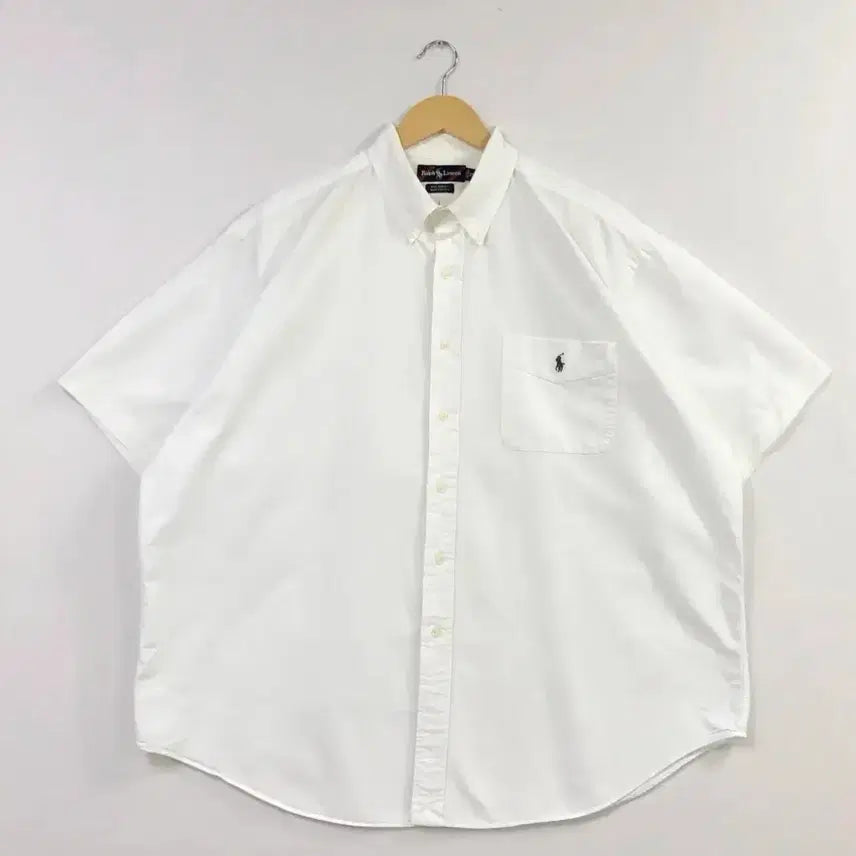 [BUNJANG] Polo Oxford White Big Shirt XL / 폴로 옥스포드 화이트 빅셔츠 XL