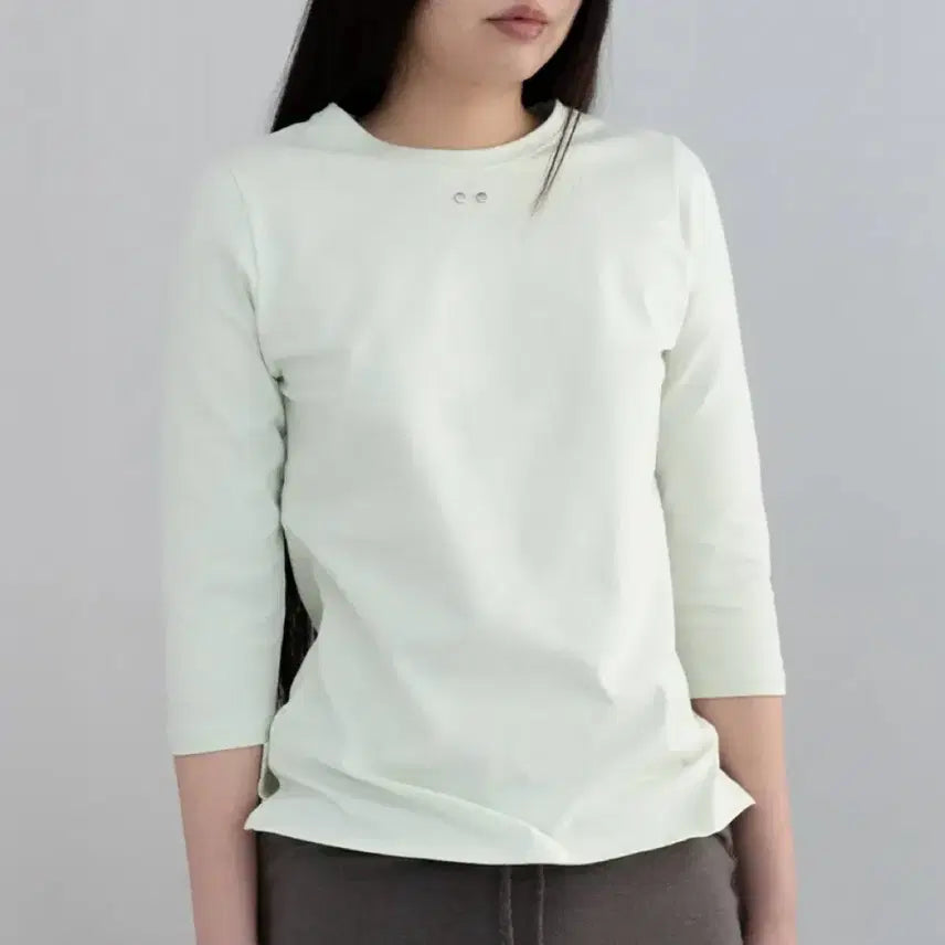 [BUNJANG] Ounceco Comfy 3/4 Sleeve T-Shirt (Melon) / 온스카 COMFY 3/4 SLEEVE T (MELON)