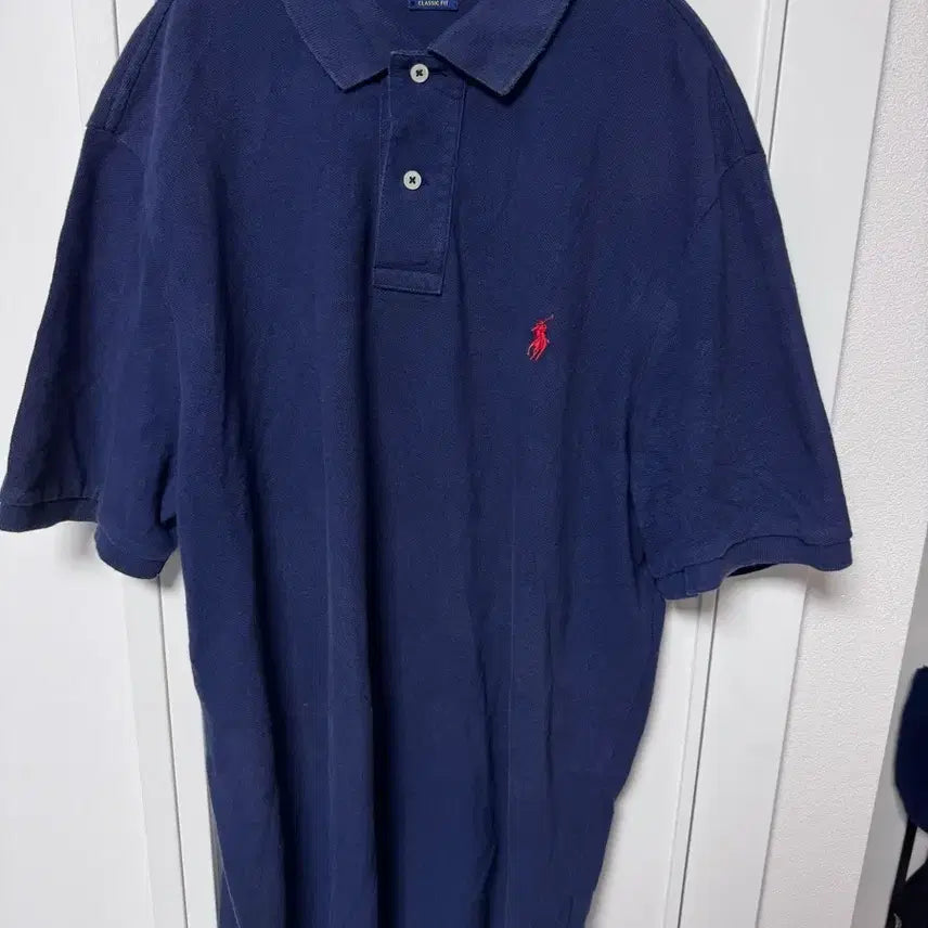 [BUNJANG] Polo Ralph Lauren Classic Fit Navy Polo Shirt - Size M / 폴로 랄프로렌 클래식핏 네이비 카라티 M