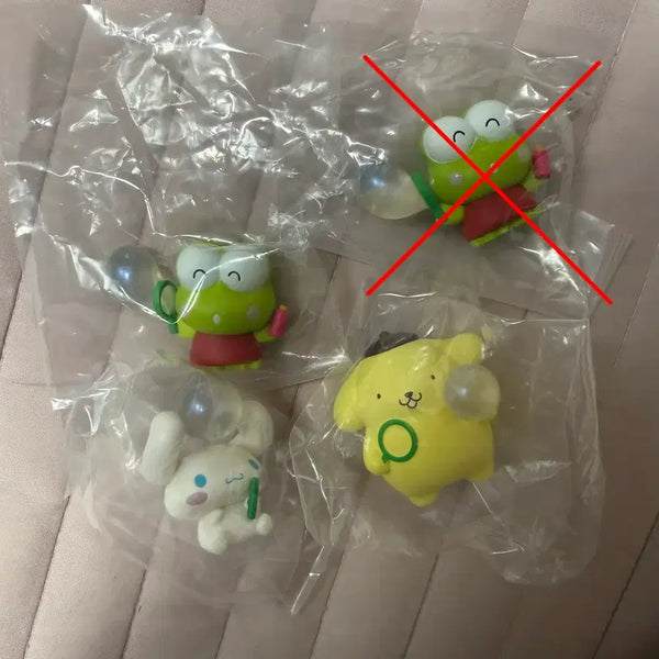 [BUNJANG] Sanrio Characters Bubble Blower Figurine Gacha Keropi Pompompurin Cinnamoroll / 산리오 캐릭터즈 비눗방울 피규어 가챠 케로피 폼폼푸린 시나모롤